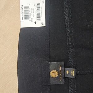 JM Collection Black Professional Straight Leg Curvy Fit Pants 18S